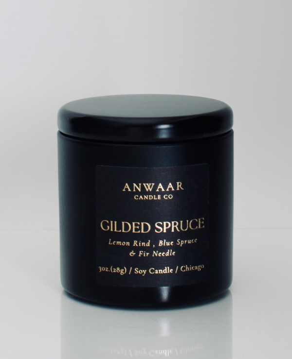 GILDED SPRUCE TRAVEL CANDLE