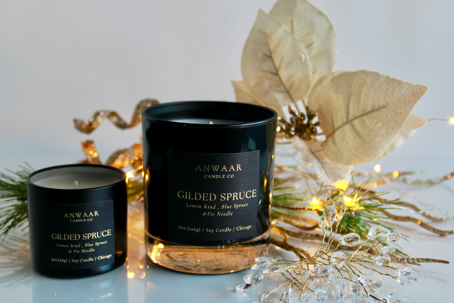 GILDED SPRUCE TRAVEL CANDLE