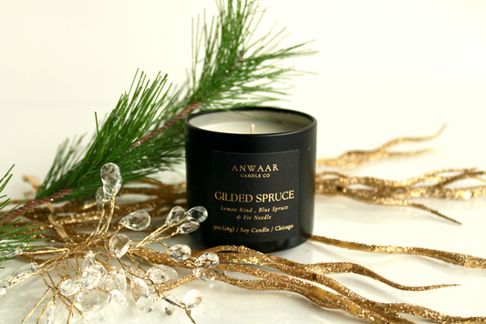 GILDED SPRUCE TRAVEL CANDLE