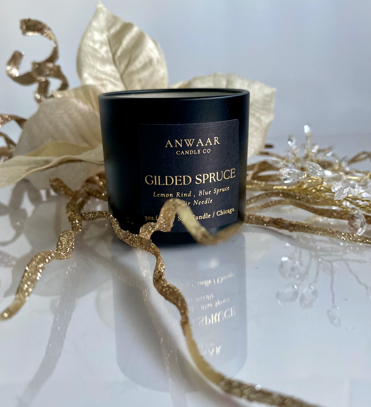 GILDED SPRUCE TRAVEL CANDLE